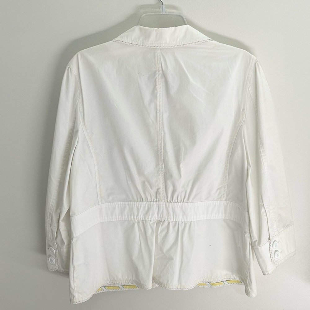 L.L. Bean Women’s 0 White Jacket/Blazer - Picture 4 of 5